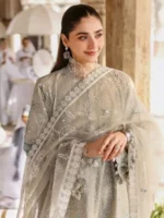 CROSS STITCH UNSTITCHED PREMIUM LAWN COLLECTION DESIGN 8 SUMMER BREEZE - Image 2