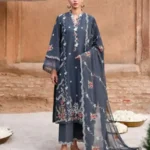 CROSS STITCH UNSTITCHED PREMIUM LAWN COLLECTION DESIGN 9 VERDENT TAPESTRY