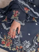 CROSS STITCH UNSTITCHED PREMIUM LAWN COLLECTION DESIGN 9 VERDENT TAPESTRY - Image 2