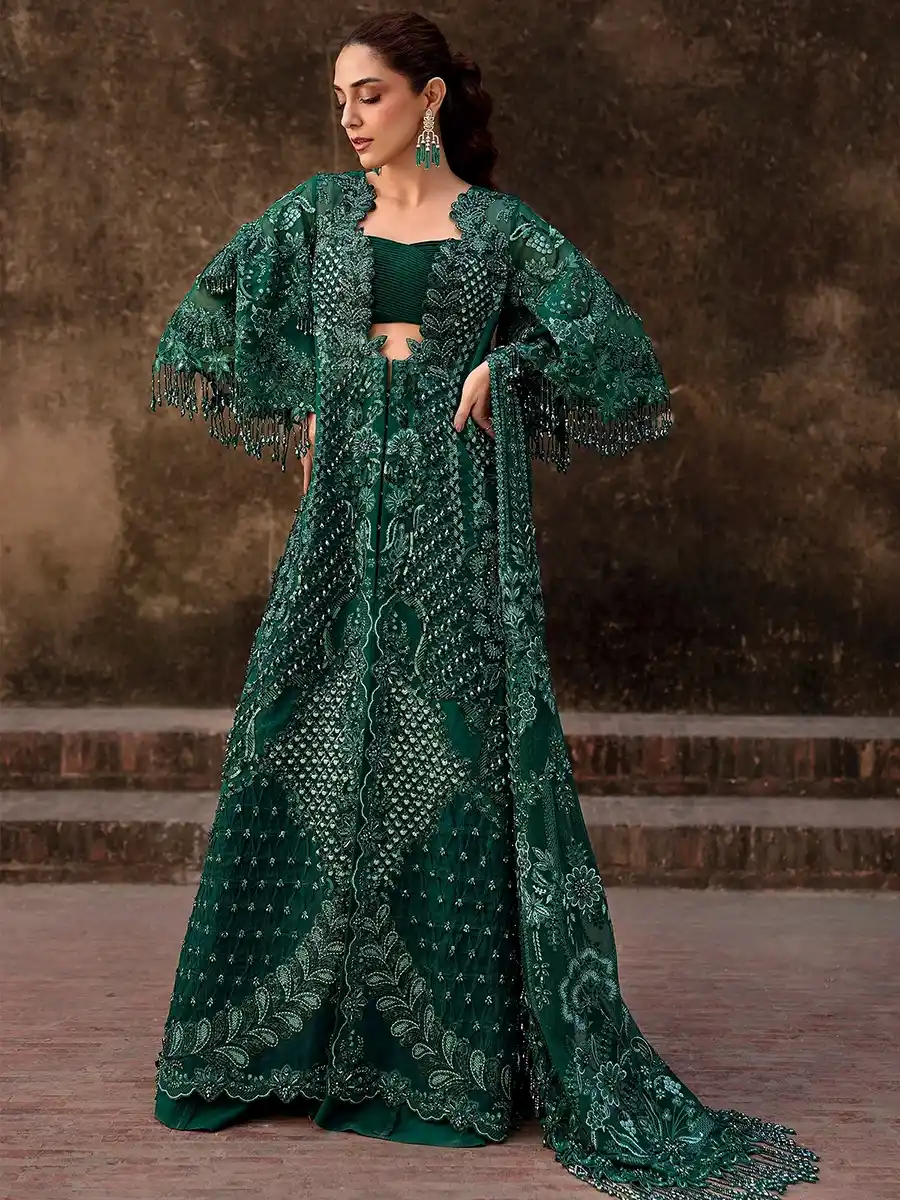 D3 CRIMSON WEDDING ‘26 UNSTITCHED ZAMARD - Image 1