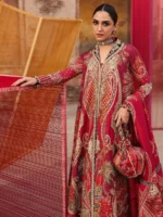 CRIMSON WEDDING ‘26 UNSTITCHED DAMINI - Image 5