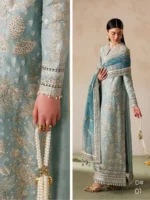 BAROQUE’ Embroidered LAWN '26  Eid Collection Unstitched 3 piece EL26-D01 - Image 4