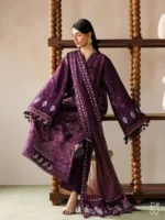 BAROQUE’ Embroidered LAWN '26  Eid Collection Unstitched 3 piece EL26-D02 - Image 3