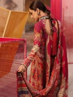 CRIMSON WEDDING ‘26 UNSTITCHED DAMINI - Image 2