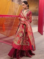 CRIMSON WEDDING ‘26 UNSTITCHED DAMINI - Image 3