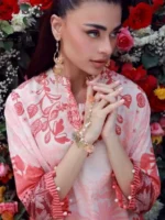 MIRHA BY SAHAR CORAL SILHOUETTE  SS1-26-24 - Image 3