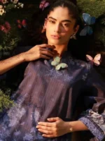 MIRHA BY SAHAR INDIGO VEIL SS1-26-25 - Image 3