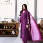 AZURE Luxury Lawn Unstitched Embroidered 3 Piece Suit AZ’26 Drees Name - Mulberry Lawn-82- Eid Drop-2