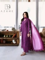 AZURE Luxury Lawn Unstitched Embroidered 3 Piece Suit AZ’26 Drees Name - Mulberry Lawn-82- Eid Drop-2
