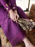 AZURE Luxury Lawn Unstitched Embroidered 3 Piece Suit AZ’26 Drees Name - Mulberry Lawn-82- Eid Drop-2 - Image 6